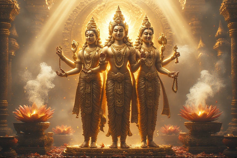 ตรีมูรติ พระพรหม พระวิษณุ พระศิวะ