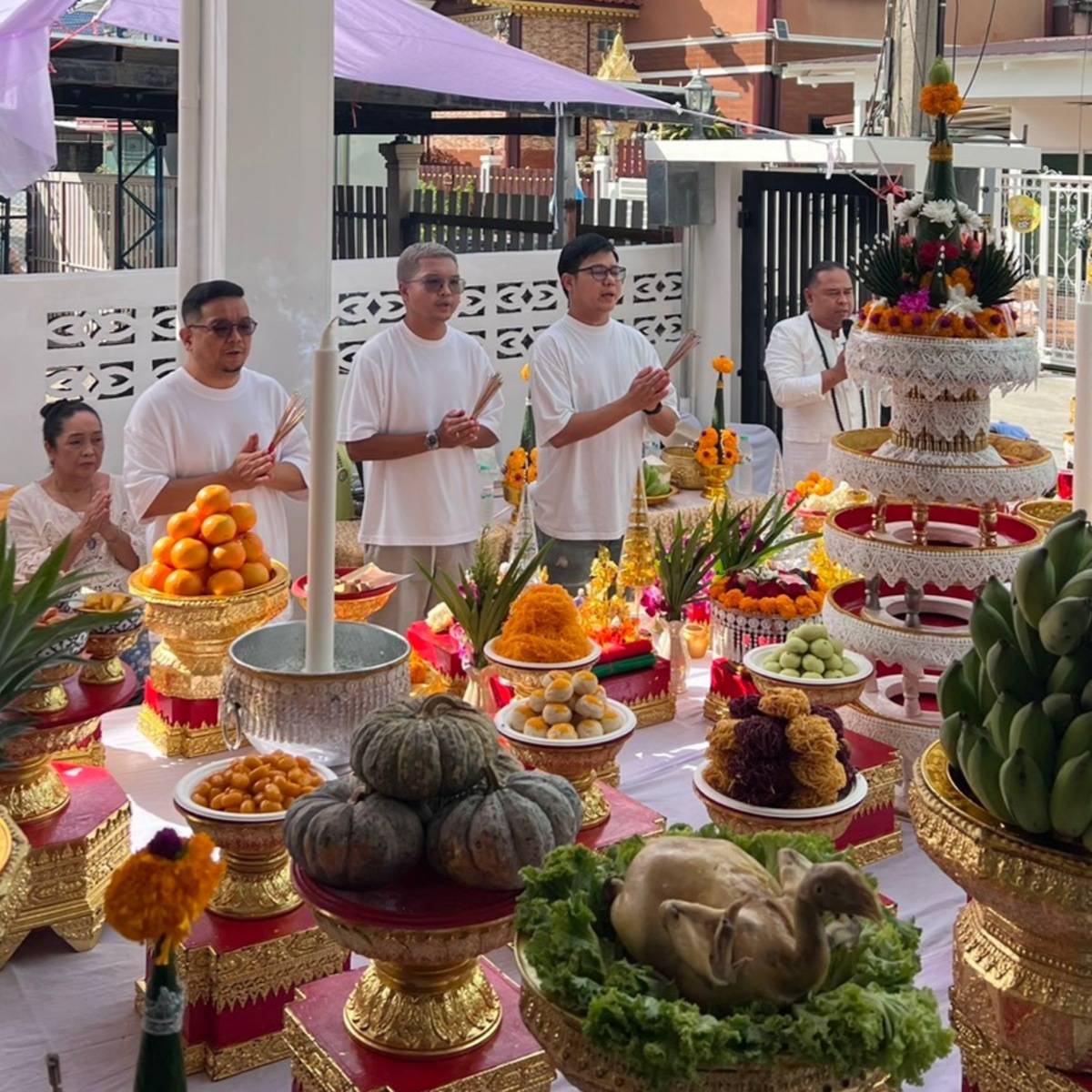 บวงสรวงตั้งศาลพระภูมิเจ้าที่ บางพลี
