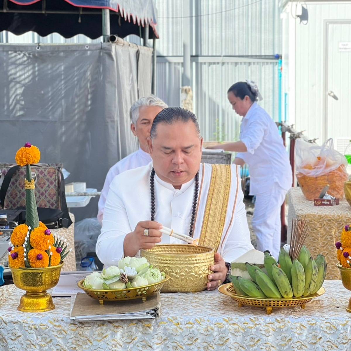 บวงสรวงยกเสาเอกเสาโท