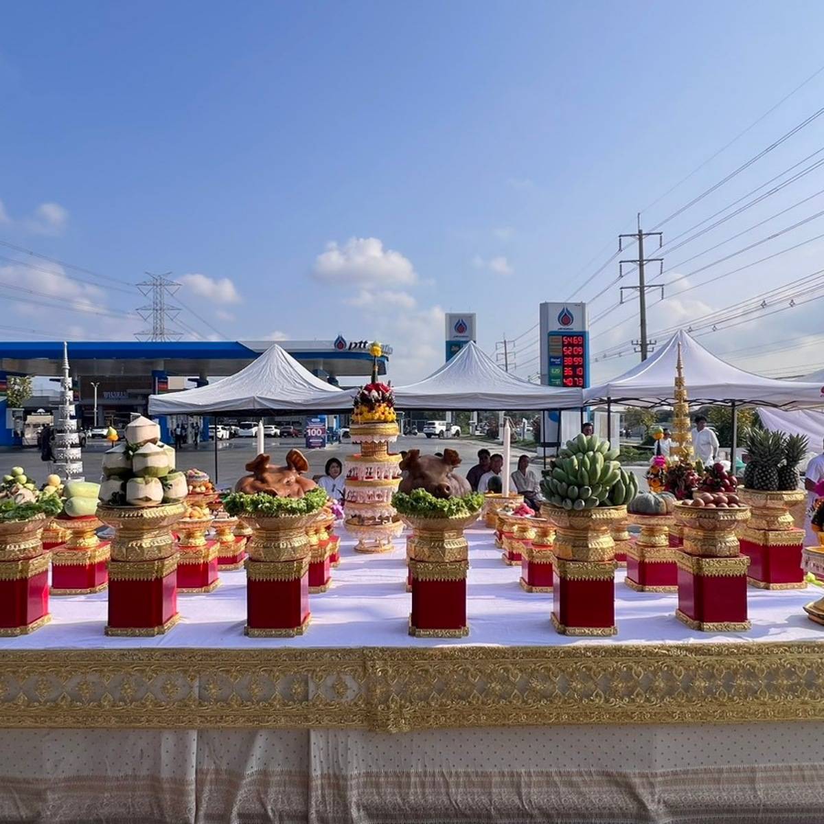 บวงสรวงตั้งศาลพระพรหมเจ้าที่ พีทีที ดีซีพาร์ค