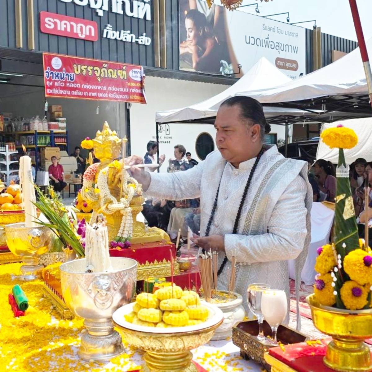 ตั้งศาลพระพรหมเจ้าที่ปิงมาเช่อุดมสุข 51